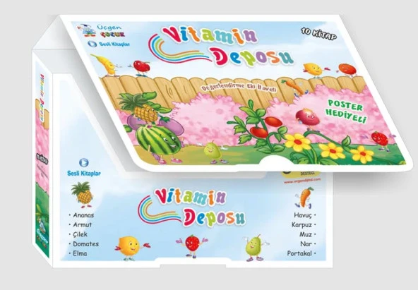 Üçgen Çocuk 1. Ve 2. Sınıf Vitamin Deposu Hikaye Seti 10 Kitap 2023