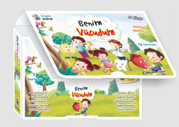 Üçgen Çocuk 2. Ve 3. Sınıf Benim Vücudum Hikaye Seti 10 Kitap 2023