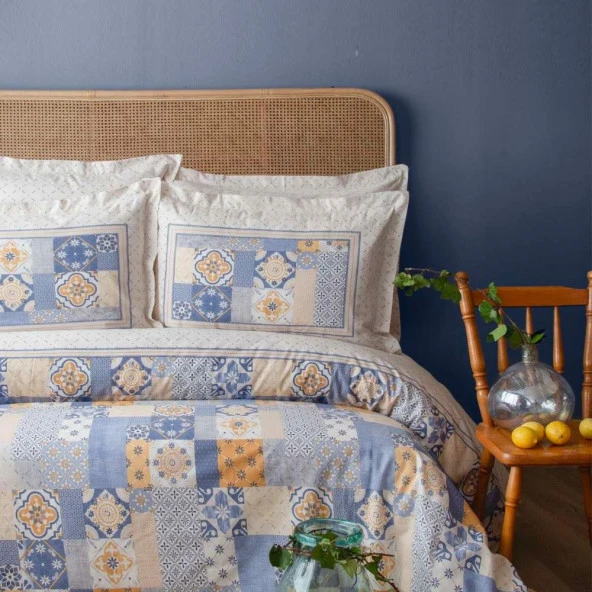 Apricitas Home Maude Çift Kişilik Pike Takımı İndigo