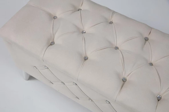 Sandıklı Puf Kapitone Ayak Ucu Oturma Markiz 110cm - 5