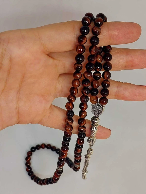 Şahin Gözü Taşı 99luk Tesbih 6mm ürün görseli