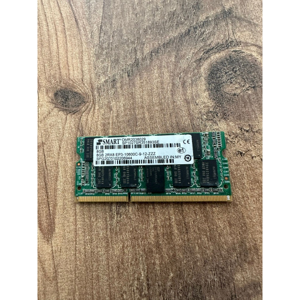 HPE  SMART  8GB EEC SOD 2RX8 DMR2038029 SP1027SR351893SE 1.5V EP3-10600C CL11 SO-DIMM  SERVER RAM BELLEK