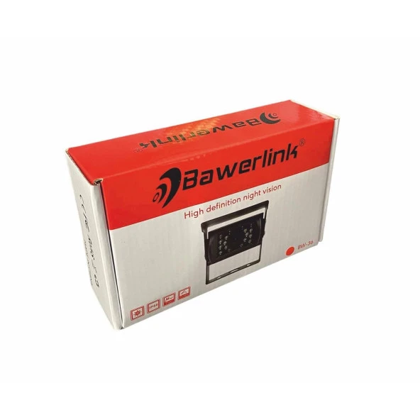 Bawerlink-BW-36 Kamyon İş Makinesi Arka Büyük Kasa Gece Görüşlü Kamera - 4