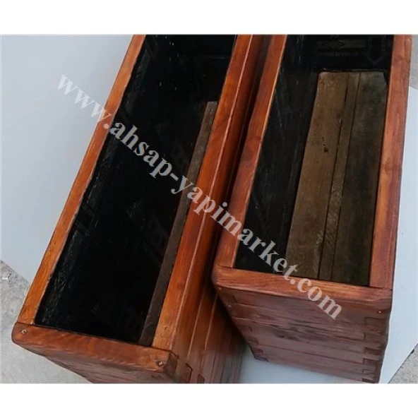 Ahşap Saksı ; Gardenya Lüx 70X30x45 - 3