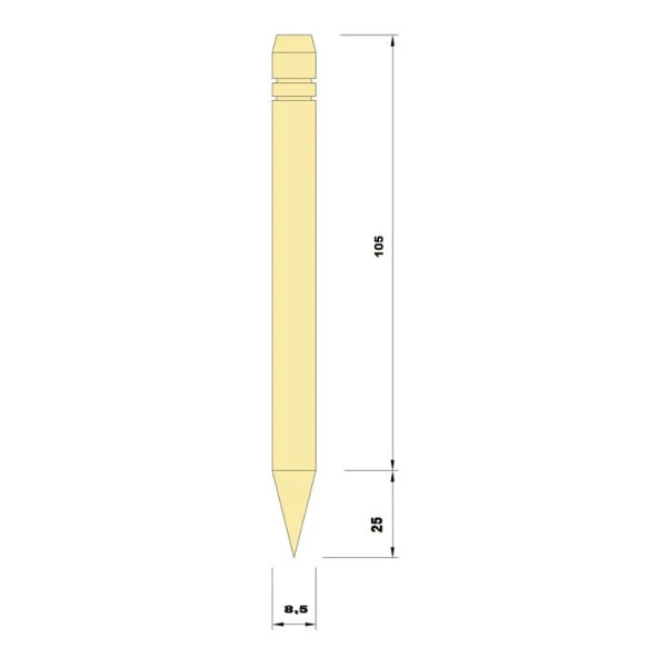 Ahşap Çit Direk (Sivri Kazık- 130 Cm)