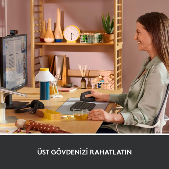 Logitech Lift 910-006473 Gelişmiş Ergonomik Dikey Mouse Siyah - 4