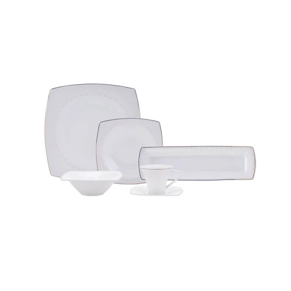 Karaca Fine Pearl Belha 26 Parça 6 Kişilik Kare İnci Kahvaltı Takımı - 3