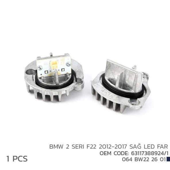 BMW 2 F22 2012-2017 SAĞ LED FAR MODÜL 63117388924/1