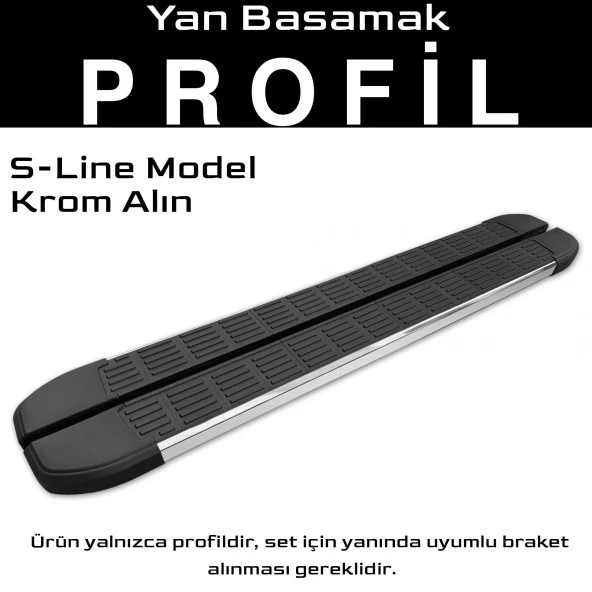 S-Dizayn Chery Tiggo 7-8 Pro S-Line Krom Yan Basamak Profil 183 Cm Etekli 36lık