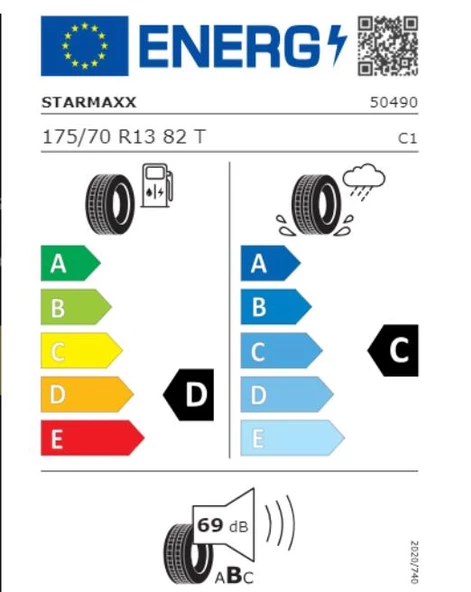 Starmaxx 175/70 R13 TL 82T TOLERO ST330 Yaz Lastiğidir(Üretim Tarihi:2024) - Resim 2