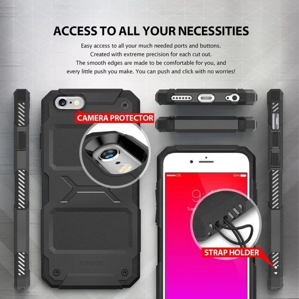 Ringke Rebel iPhone 6S Plus/6 Plus Kılıf Orjinal - Gray - 2