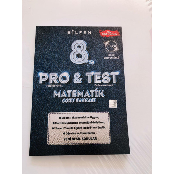 PRO TEST 8.SINIF MATEMATİK SORU BANKASI