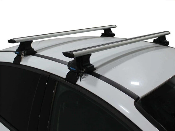 Toyota Yaris / Vitz (P1) 1999-2005 Arası ile uyumlu Tavan Barı Tropybars Ara Atkı GRİ