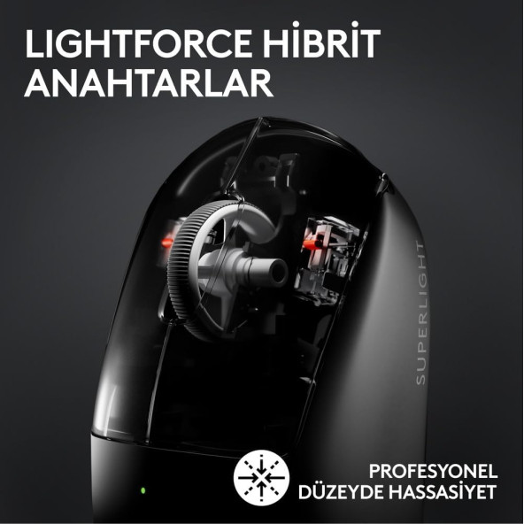 Logitech G PRO X SUPERLIGHT 2 Hafif HERO 2 Sensör 32.000 DPI LIGHTSPEED Kablosuz Oyuncu Mouse - Beyaz OUTLET - 3