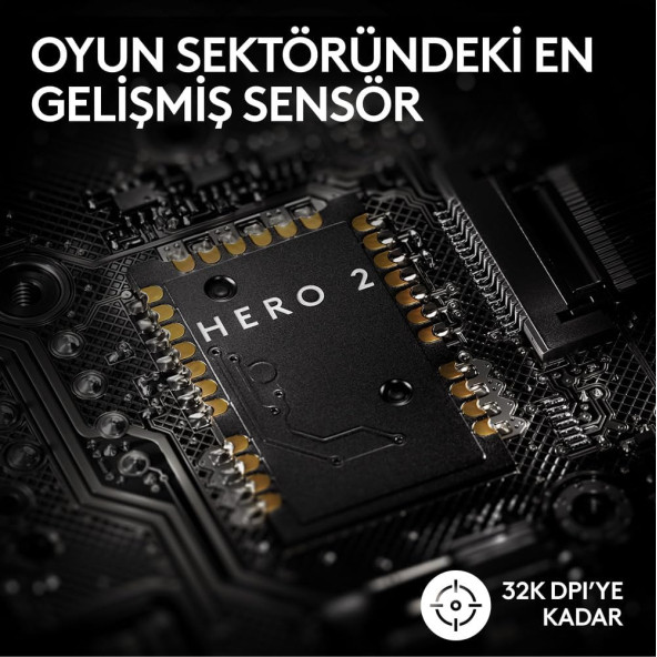 Logitech G PRO X SUPERLIGHT 2 Hafif HERO 2 Sensör 32.000 DPI LIGHTSPEED Kablosuz Oyuncu Mouse - Beyaz - 4