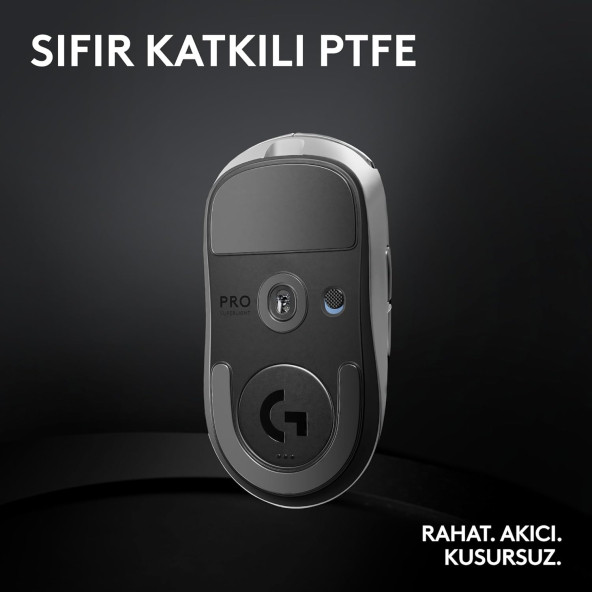 Logitech G PRO X SUPERLIGHT 2 Hafif HERO 2 Sensör 32.000 DPI LIGHTSPEED Kablosuz Oyuncu Mouse - Beyaz - 9