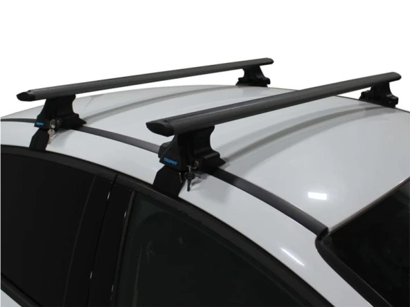 Toyota Prius III (XW30) 2009-2015 Arası ile uyumlu Tavan Barı Trophy Bars Ara Atkı Siyah