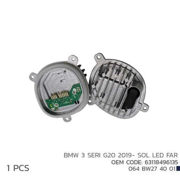 BMW 3 SERI G20 2019- SOL LED FAR MODÜL 63118496135