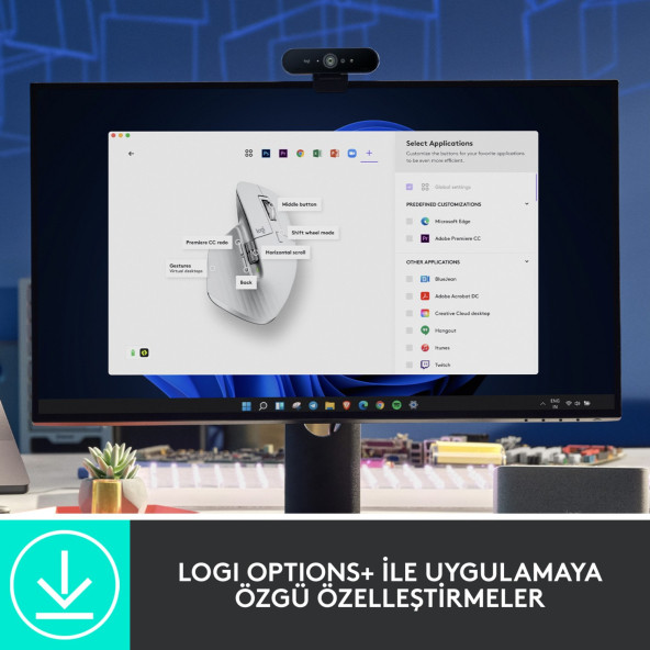 Logitech Mx Master 3S For MAC Beyaz Bluetooth Lazer Mouse - 5