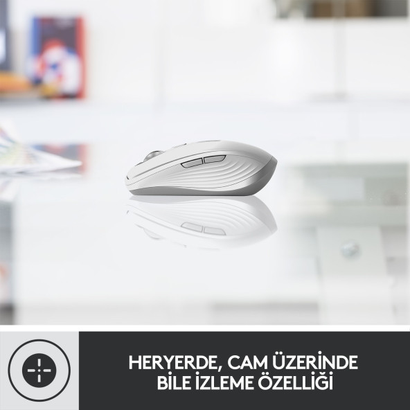 Logitech MX Anywhere 3 Kompakt Kablosuz Mouse - Beyaz OUTLET - 4