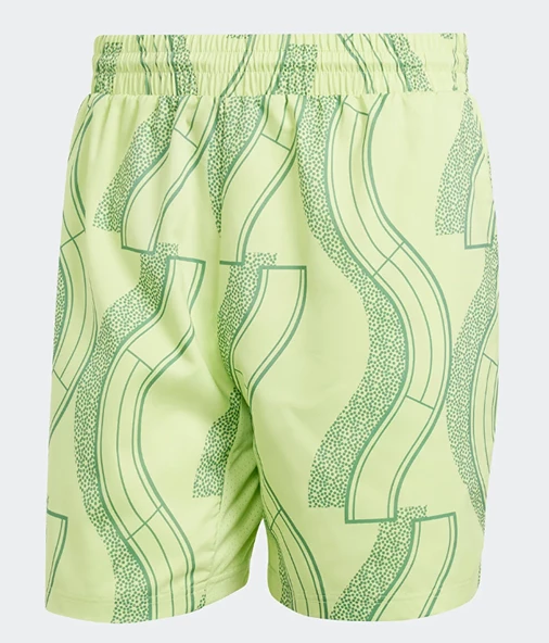 adidas Men's Club Graphic Tennis Short Pulse Lime and Preloved Green Deniz Şortu IL7390