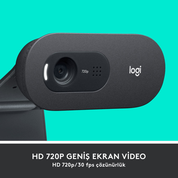Logitech C505 960-001364 Mikrofonlu Webcam - 2