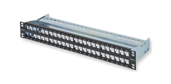 Corning 48 Port Boş Keystone Patch Panel 19inç CAXXSV-04808-C002