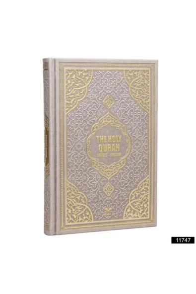 FURKAN THE HOLY QURAN ORTA BOY NUBUK CİLT-ARAPÇA İNGİLİZCE