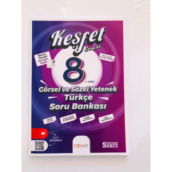 GÜNAY KEŞFET SERİSİ 8.SINIF GÖRSEL VE SÖZEL YETENEK TÜRKÇE