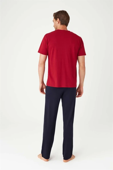 U.S. Polo Assn. 12032 Erkek 3'Lü Pijama Takım - 7