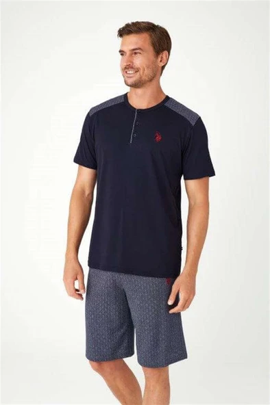 U.S. Polo Assn. 12032 Erkek 3'Lü Pijama Takım - 2