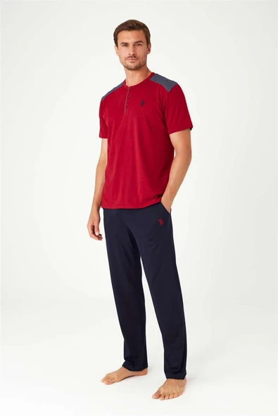 U.S. Polo Assn. 12032 Erkek 3'Lü Pijama Takım - 6