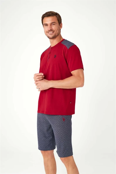 U.S. Polo Assn. 12032 Erkek 3'Lü Pijama Takım - 4