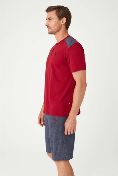 U.S. Polo Assn. 12032 Erkek 3'Lü Pijama Takım - 5