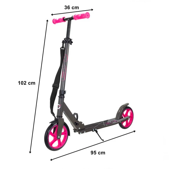 Evo Flexi Max 2 Tekerlekli Scooter Pembe - 3