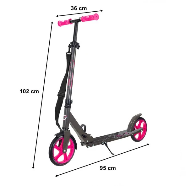 Evo Flexi Max 2 Tekerlekli Scooter Pembe - 7
