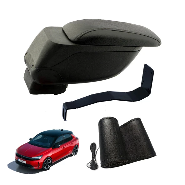 3 Tıkla Eko Set Opel Corsa F 2024 Geniş Hacimli  Delmesiz Çelik Ayaklı  Kolçak ve Direksiyon Kılıfı