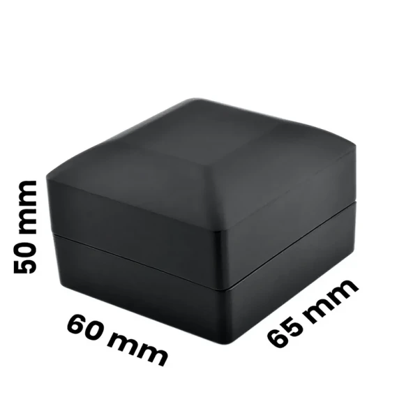 Işıklı Siyah Renk Yüzük Kutusu - 3