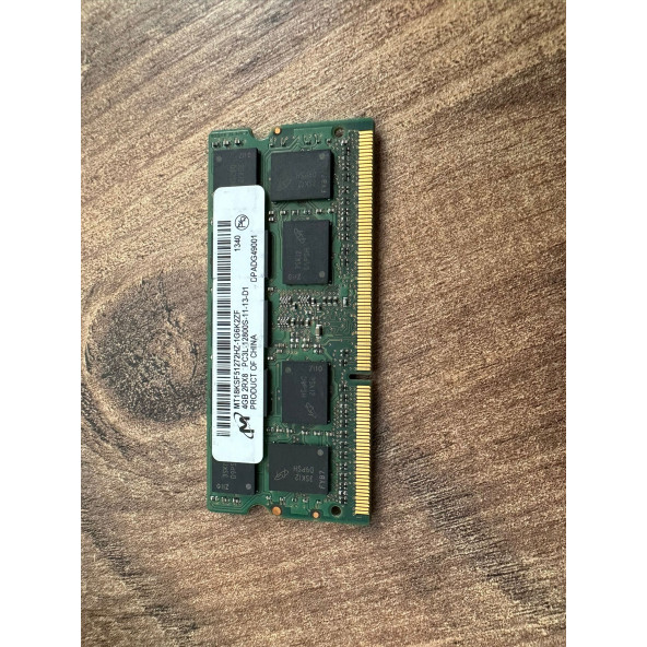 Micron MT18KSF51272HZ-1G6K2ZF 4GB DDR3-1600MHz PC3L-12800 ECC CL11 204-Pin SoDimm 1.35V SERVER RAM BELLEK