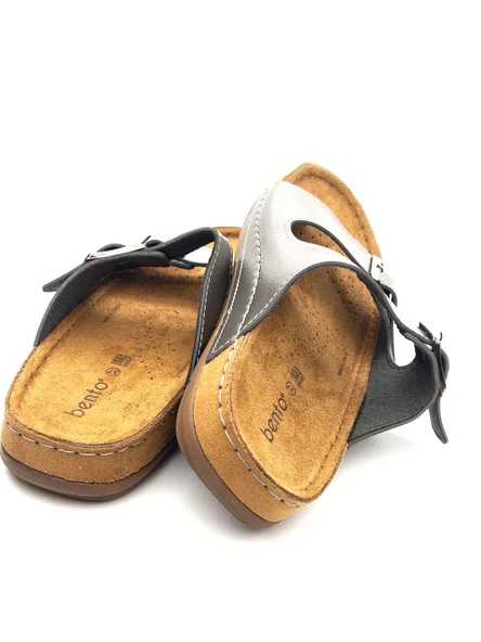 Bento 41001 Kadın Çift Toka Comfort Günlük Terlik - 9