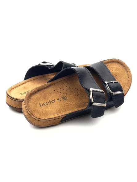 Bento 41001 Kadın Çift Toka Comfort Günlük Terlik - 12