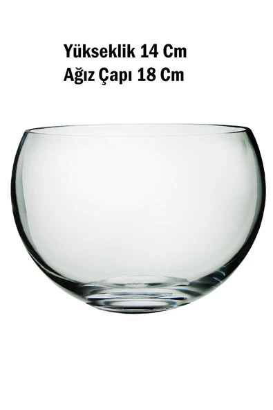 Paşabahçe Denizlicam El İmalatı Kristal Sade Kase 1 Adet 1011496 23318 14x18 Cm - 2
