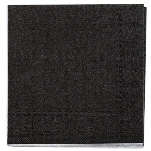 Siyah Peçete 33x33 cm - 20 Adet