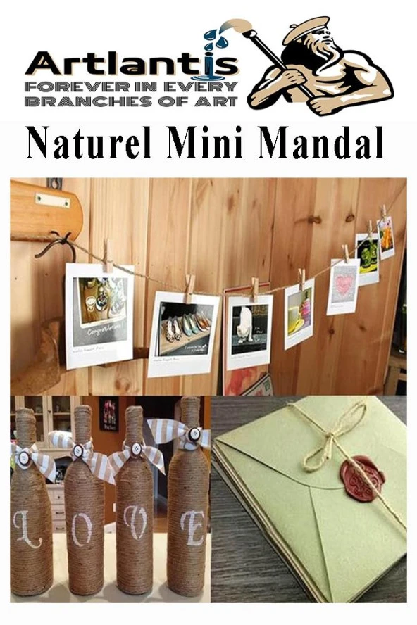 Naturel Mini Mandal Ahşap 200 Adet Renksiz Minik Mandal Dekoratif Süsleme Fotoğraf Asma Mandalı Dekarasyon - 5