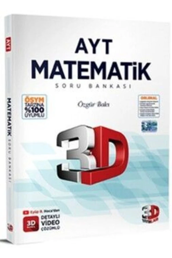 3D Ayt Matematik Soru Bankası 2024