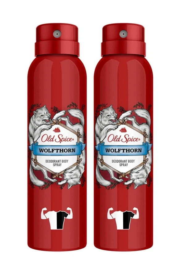 Old Spice Sprey Deodorant Wolfthorn 150 ml X 2 Adet