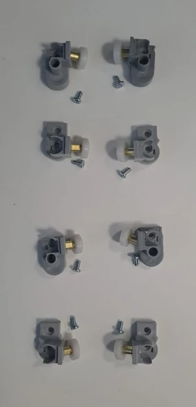 DUŞA KABİN TEKERİ - DÜZ 2+2 MİKA KABİN TEKERİ 8 Li TAKIM