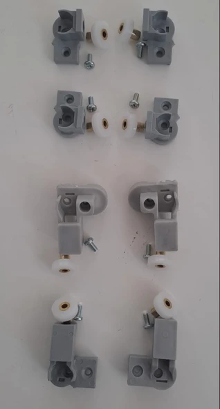 DUŞA KABİN TEKERİ - DÜZ 1+2 MİKA KABİN TEKERİ 8 Li TAKIM