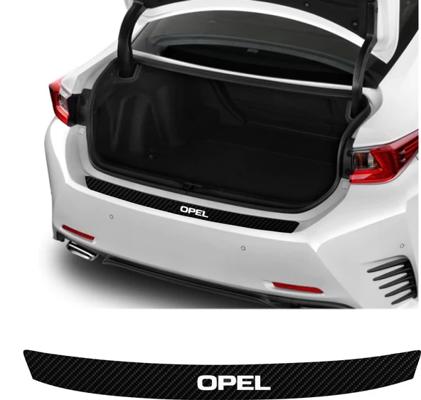 Opel Vectra İçin Uyumlu Aksesuar Oto Arka Tampon Bagaj Koruyucu Sticker 92*7 Cm