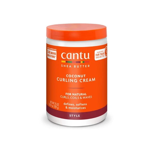 Cantu Kıvrıcık ve Dalgalı Saçlar Hindistan Cevizli Bukle Yapıcı Saç Kremi 709 gr ürün görseli